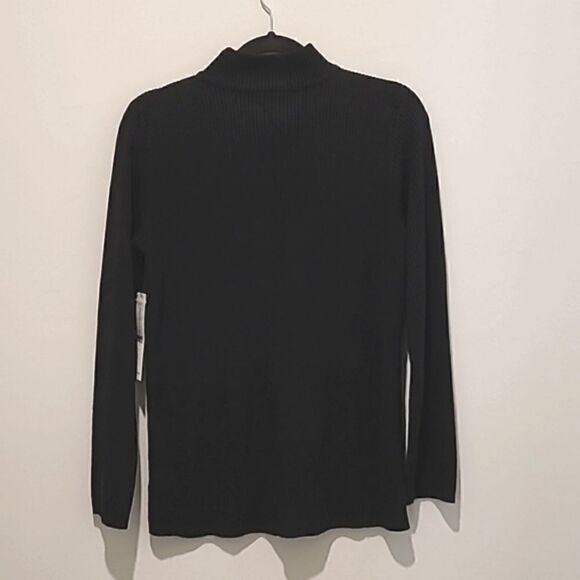 Mercer Street Studio black ribbed sweater size Large - Picture 8 of 13